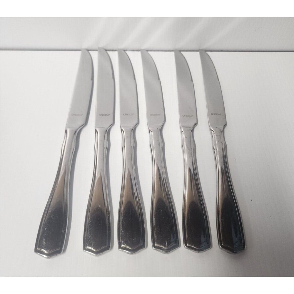 Oneida Carolina Stainless Steel Knives - Set of 6